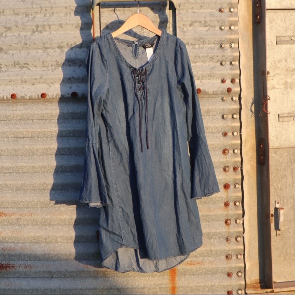 Bebe Blue Dress